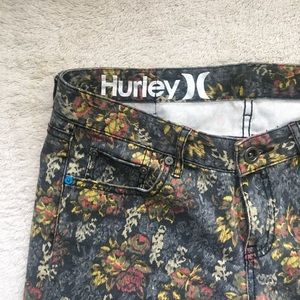 HURLEY Floral Print Shorts